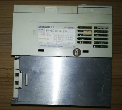 Used Mitsubishi Inverter FR-E520-0.75K - Tested Quality Assurance - MITSUBISHI