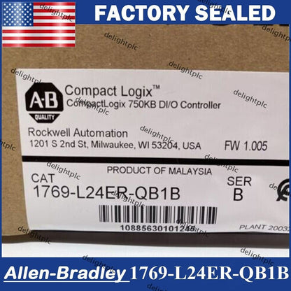 Allen Bradley 1769-L24ER-QB1B CompactLogix Controller 2023 - ALLEN BRADLEY
