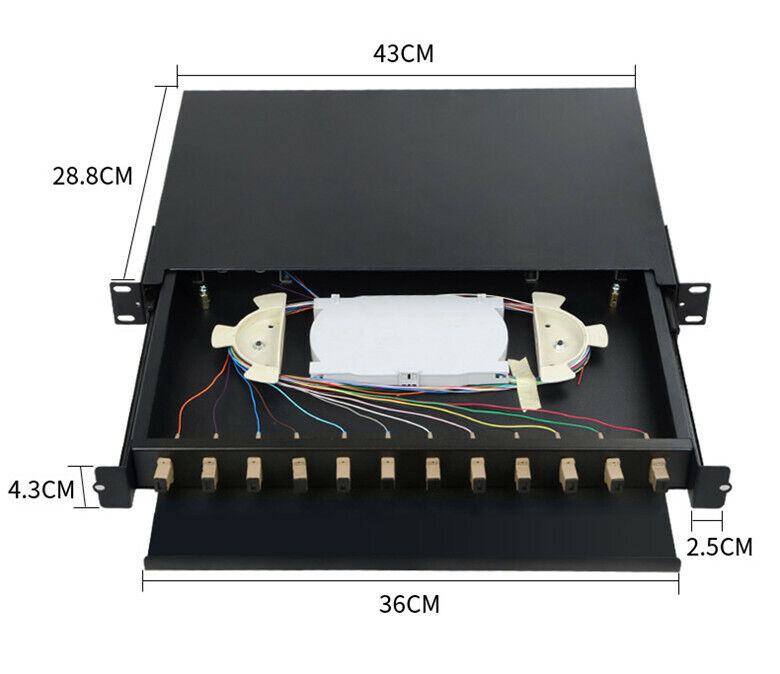 new SC multimode 12-core terminal box cable cabinet drawer type distribution frame