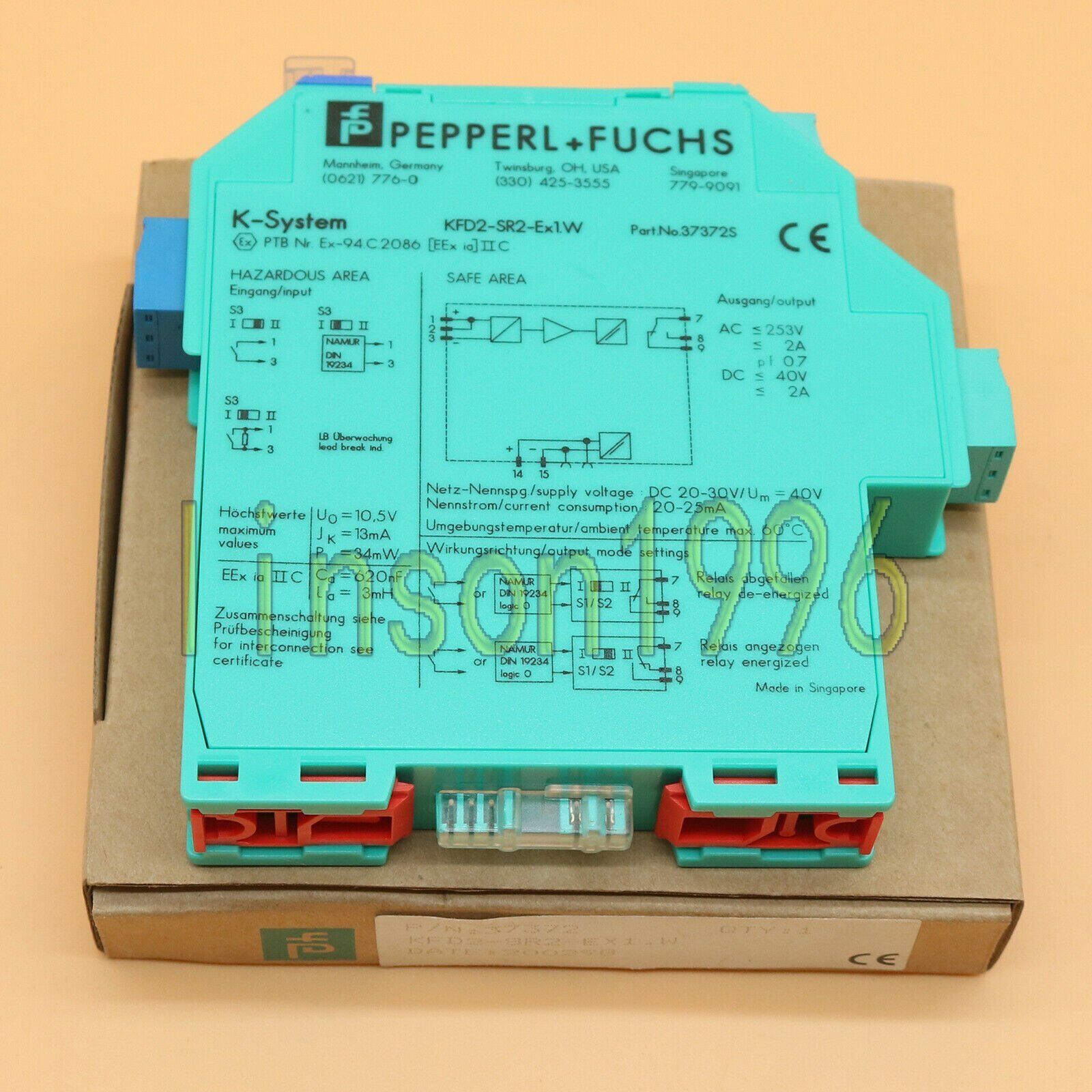 Pepperl+Fuchs Switch Amplifier KFD2-SR2-EX1 - PEPPERL+FUCHS