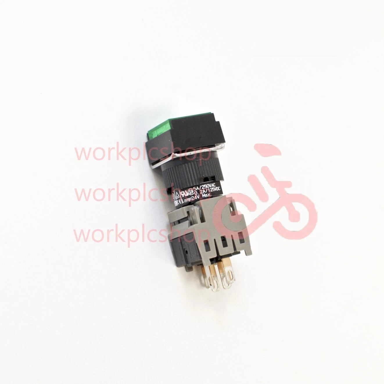 FUJI AH165-SLG11E3 Green Pushbutton Command Switch 24VDC LED (Pack of 5)