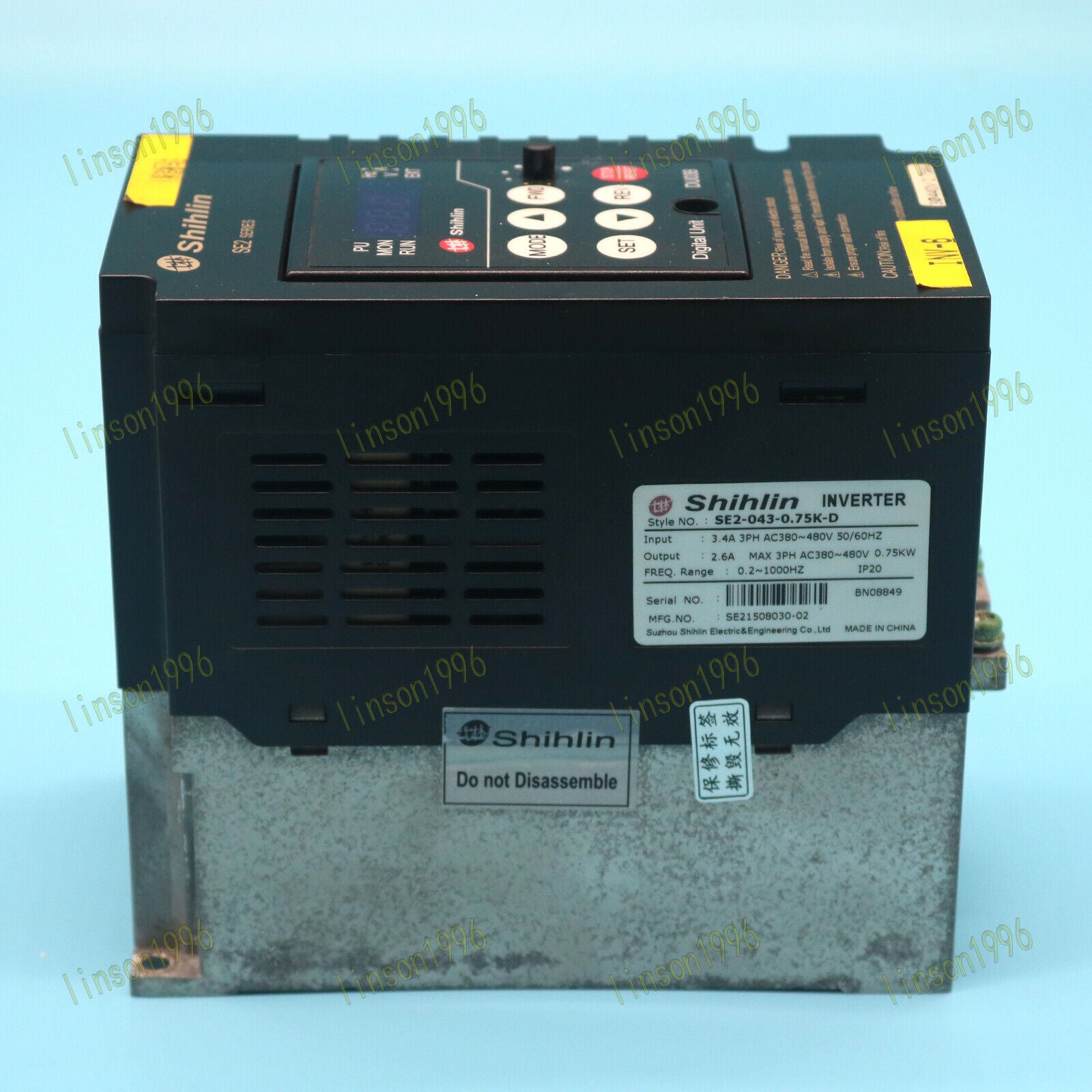 used 1pcs  For Shihlin frequency converter SE2-043-0.75K-D Tested It In OK Shihlin