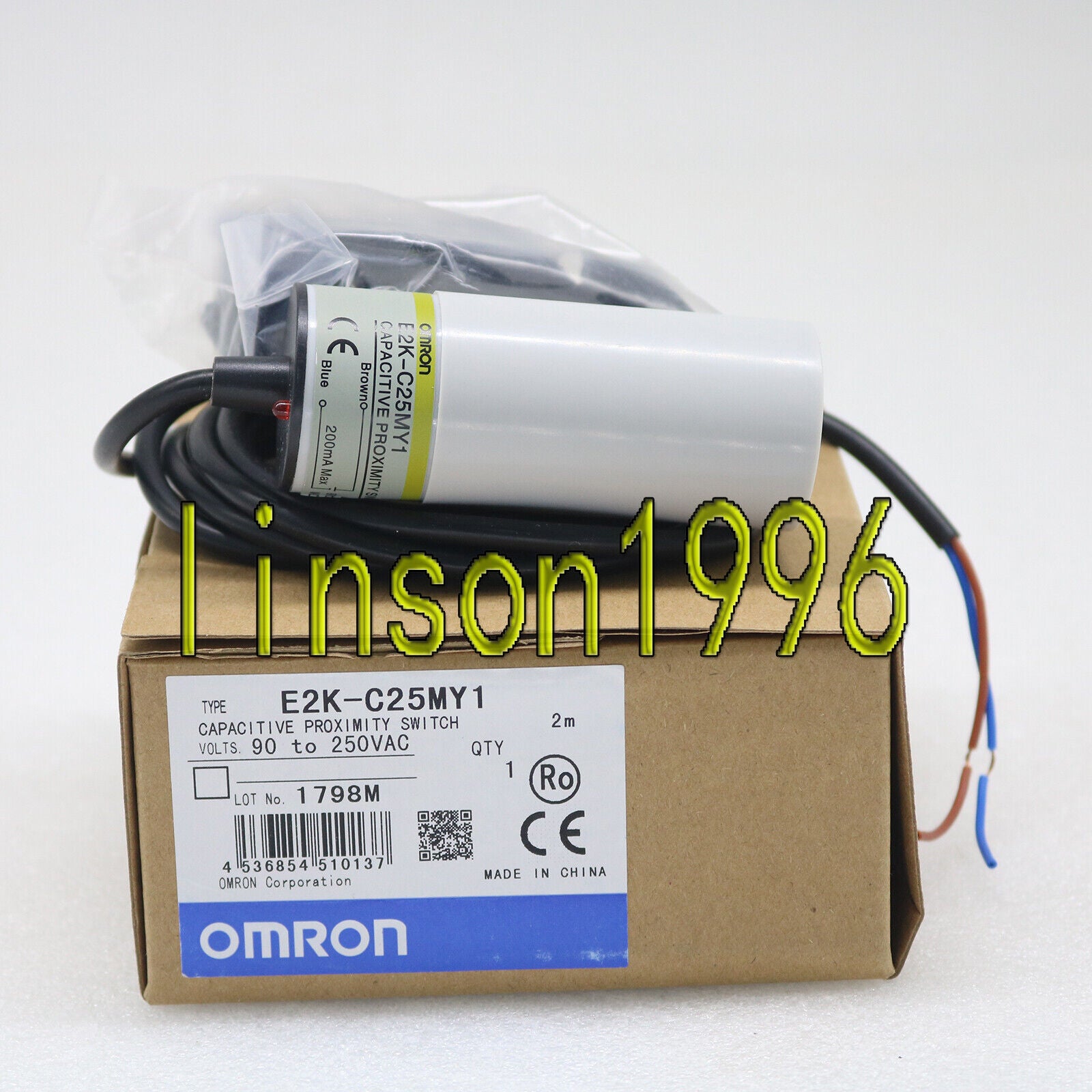 Omron Capacitive Proximity Switch Sensor E2K-C25MY1 - OMRON