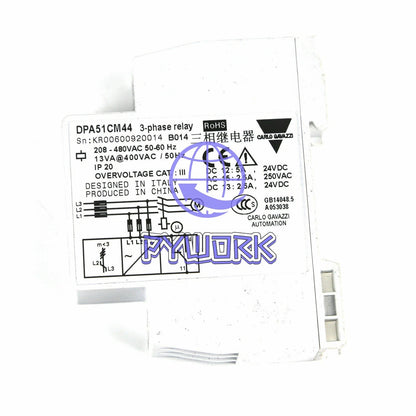 Gavazzi- DPA51CM44 1PCS 3-Ph Carlo Phase Monitoring Relay with SPDT Contacts