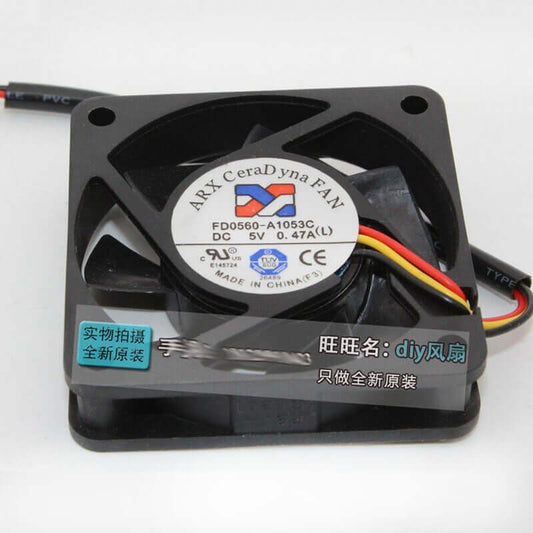 new ARX CeraDyna FAN FD0560-A1053C 5V 0.47A 6015 6cm Switch Cooling Fan