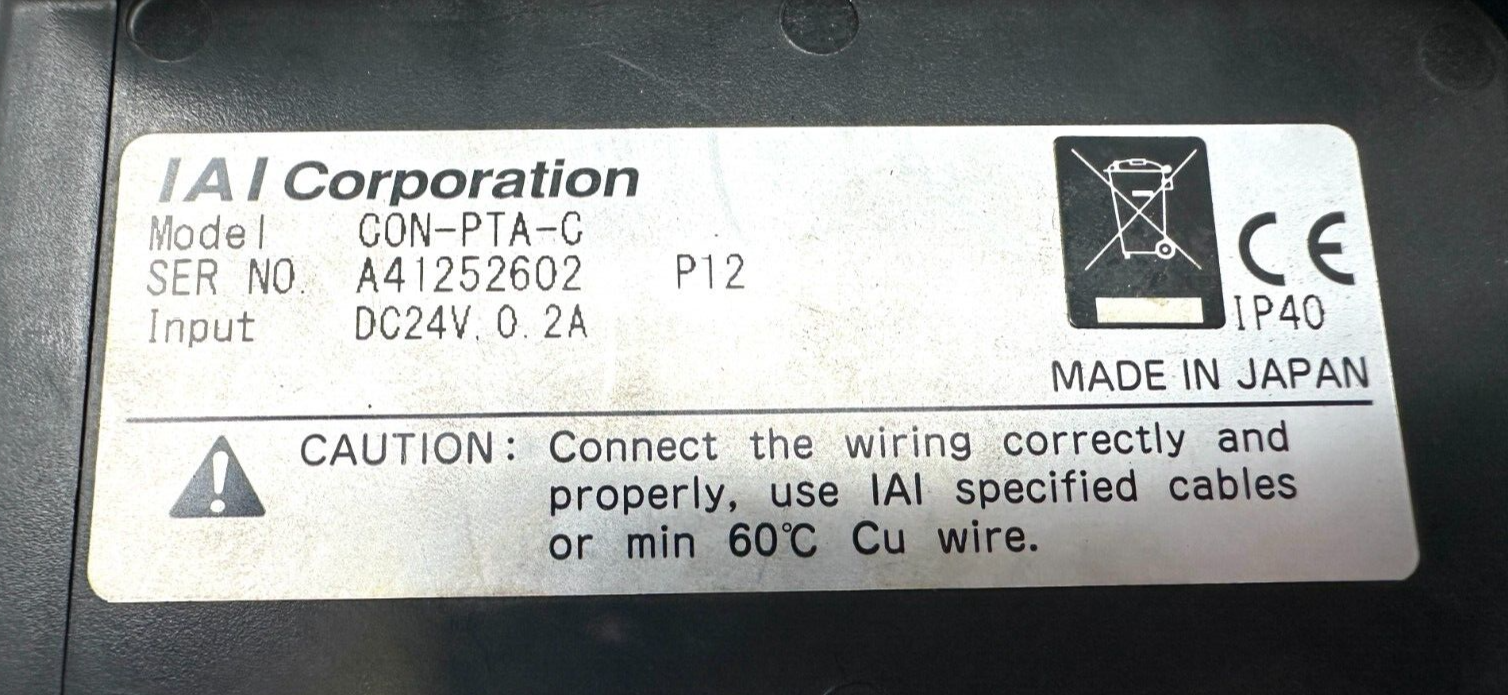 used IAI CON-PTA-C Teach Pendant - IAI