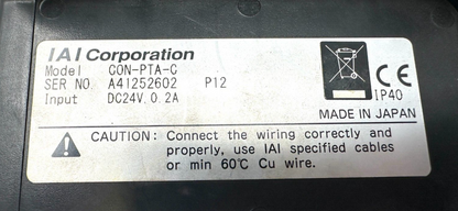 used IAI CON-PTA-C Teach Pendant - IAI
