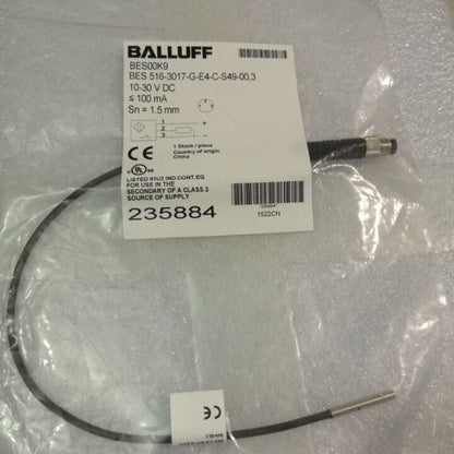BALLUFF Proximity Sensor BES 516-3017-G-E4-C-S49-00, 3 Unit, Fast Ship - BALLOFF