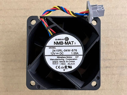 new NMB 2415RL-04W-B76 6038 6CM 12V 1.00A server cooling fan E51