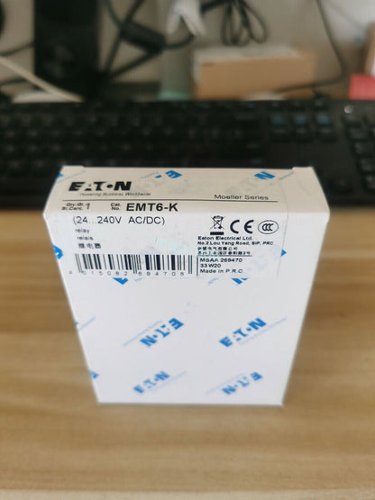 new 1PCS Eaton Moeller EMT6-K EMT6K Relay 24-240VAC/DC In Box - EATON MOELLER