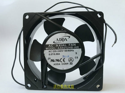 1pcs  ADDA AA9252HB-AW AC220-240V~50/60Hz 0.07/0.06A 9cm cooling fan