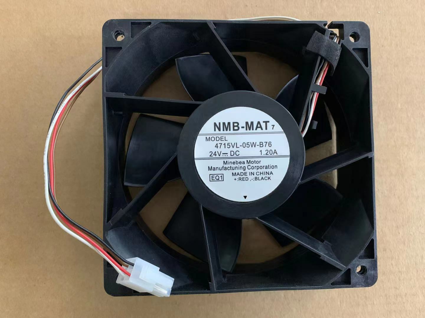 new NMB-MAT 4715VL-05W-B76 inverter cooling fan 24V 1.20A 12038 120mm 12cm 4-wire