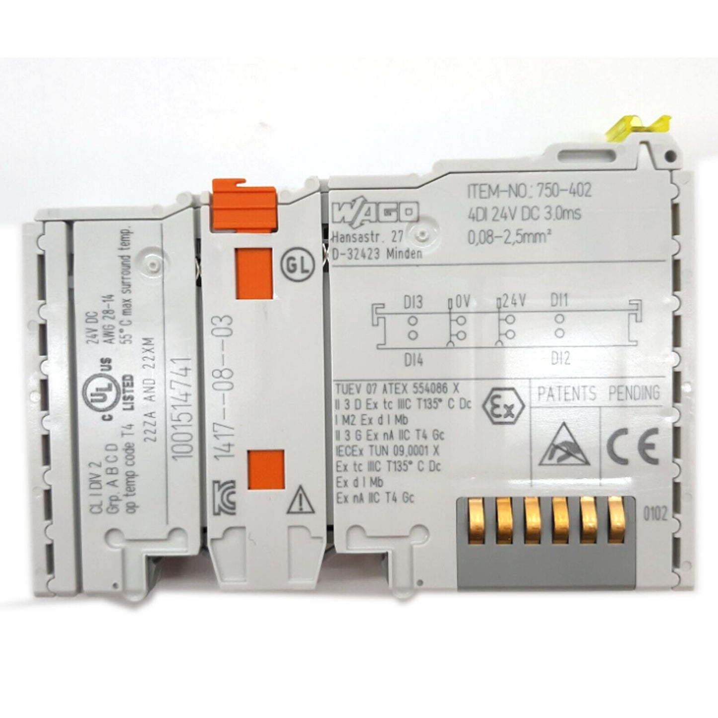 WAGO 750-402 Smart Input Module - 4-channel digital input - WAGO