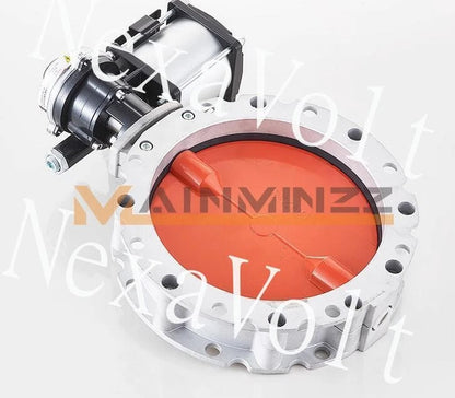 DN250 ONE Pneumatic powder Cement double flanged butterfly valve