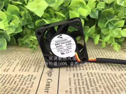 Mitsubishi DC24V 0.09A 3-Wire Silent Cooling Fan with Model MMF-04C24DS-RCA - MITSUBISHI