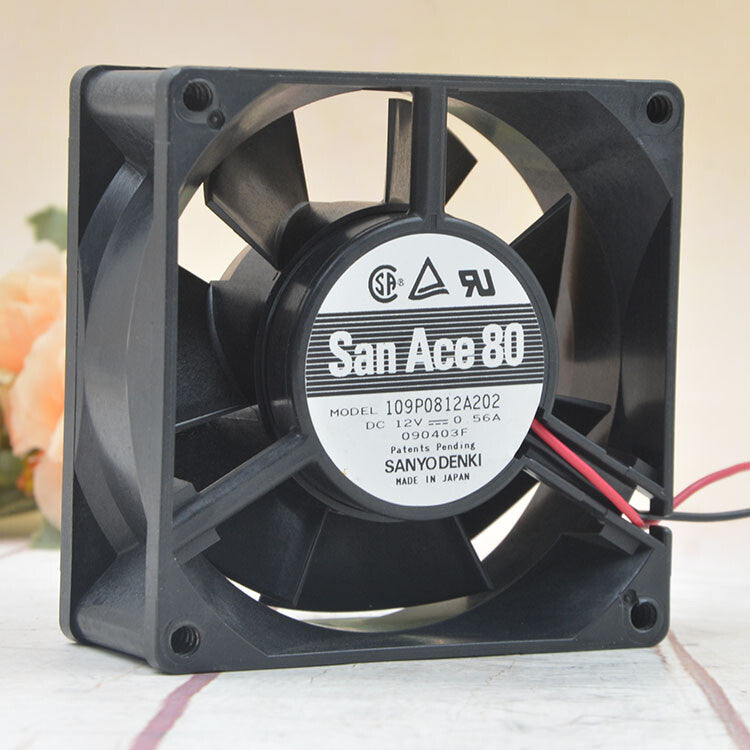 1pcs Sanyo 109p0812a202 san Ace 80 8cm 12v 0.56A 8032 silent fan