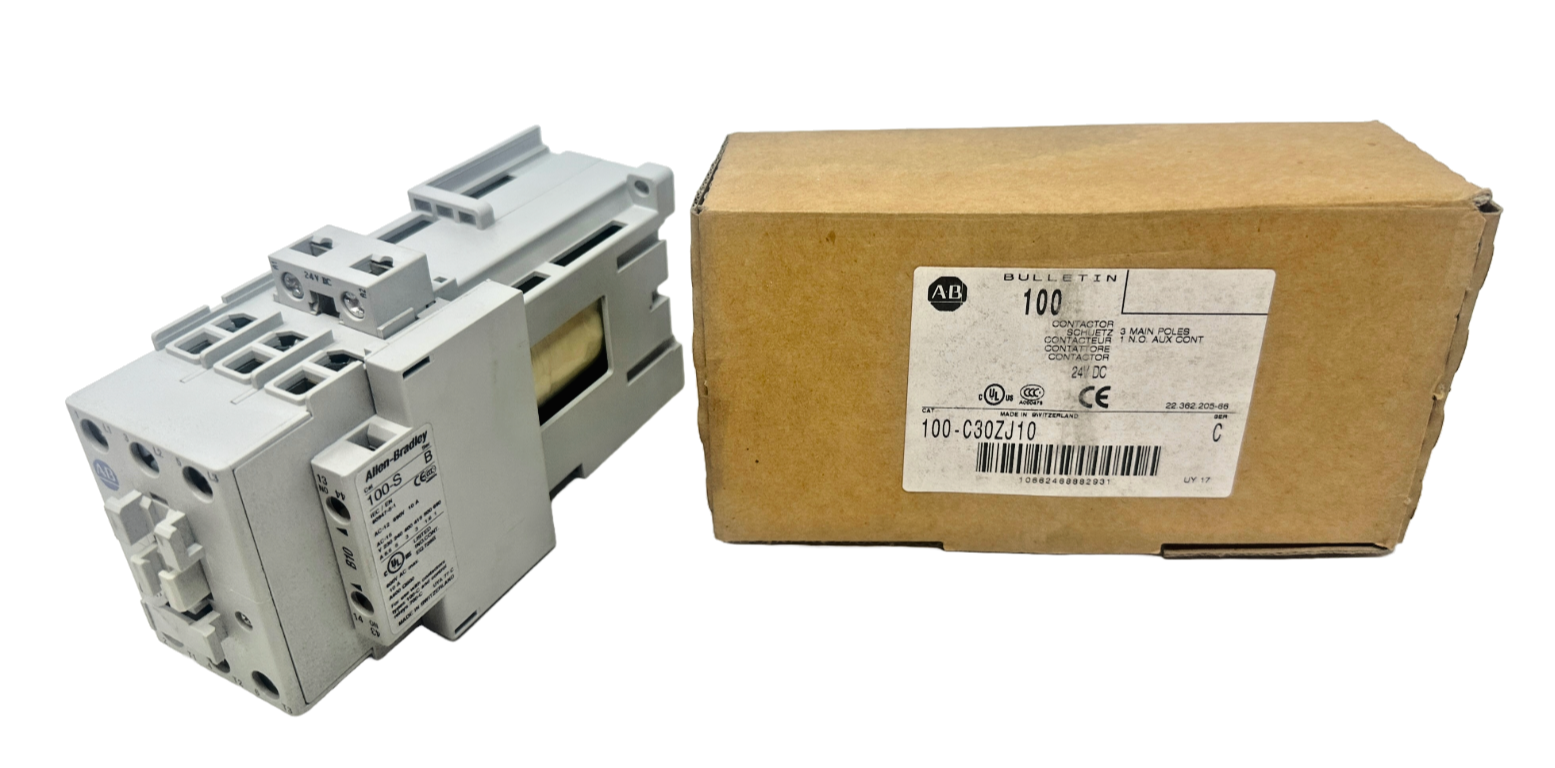 new Allen Bradley 100-C30ZJ10 Contactor 24V DC Coil 100-C30Z*00 - ALLEN BRADLEY