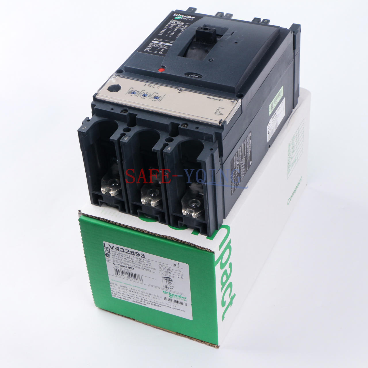 new One LV432893 NSX630N Molded Case Circuit Breaker 3P 630A IN BOX - ONE