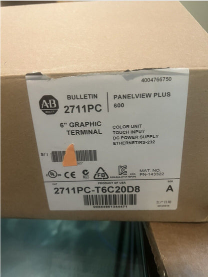2711PC-T6C20D8 PanelView Plus 6 Graphic Terminal - AB