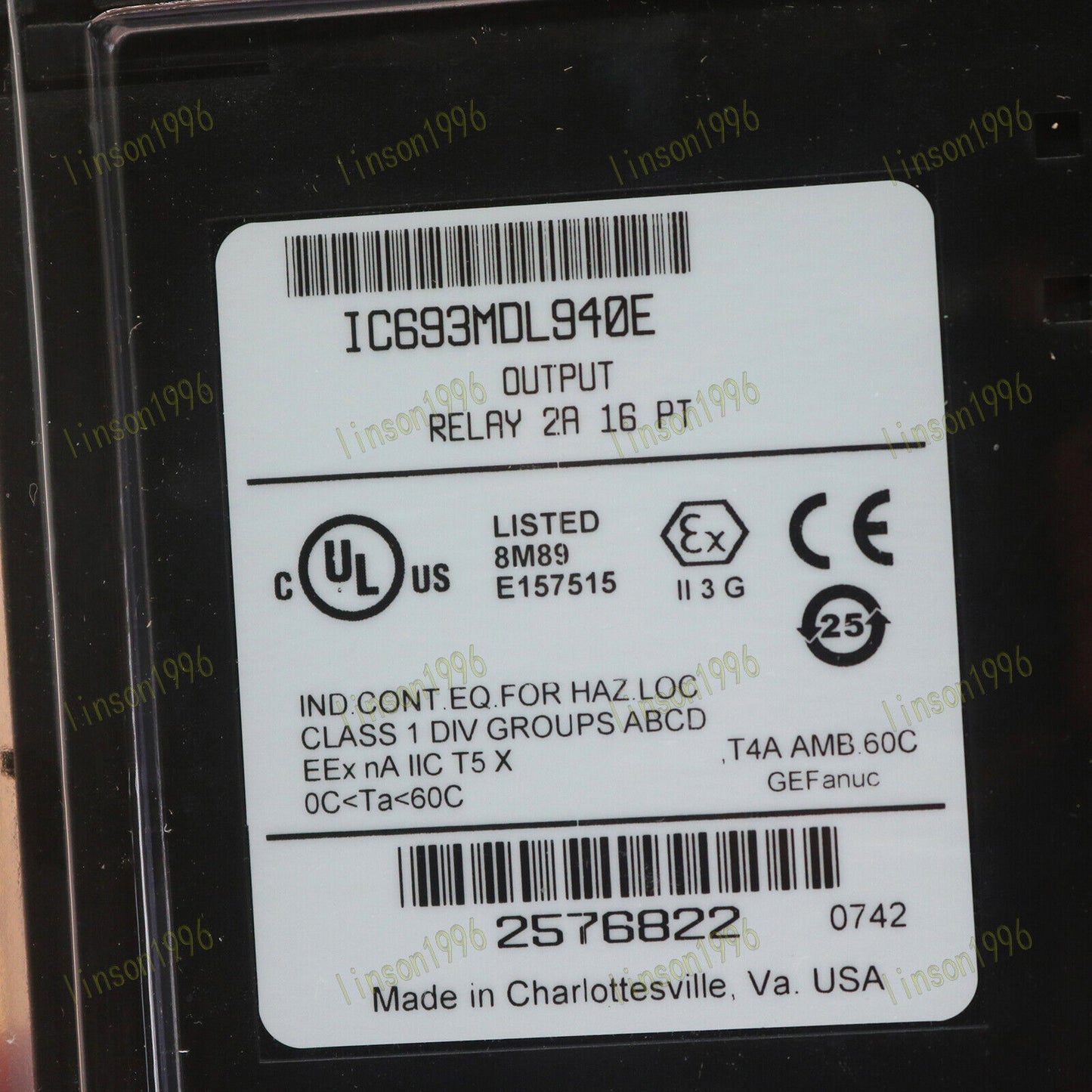 GE Fanuc IC693MDL940E Output Relay Module 1PC - GE