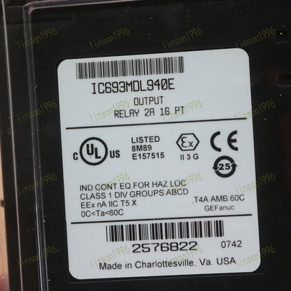 GE Fanuc IC693MDL940E Output Relay Module 1PC - GE