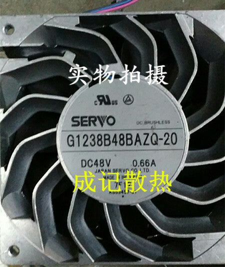 1pcs  SERVO G1238B48BAZQ-20 DC48V 0.66A 12038 12CM 4-wire cooling fan