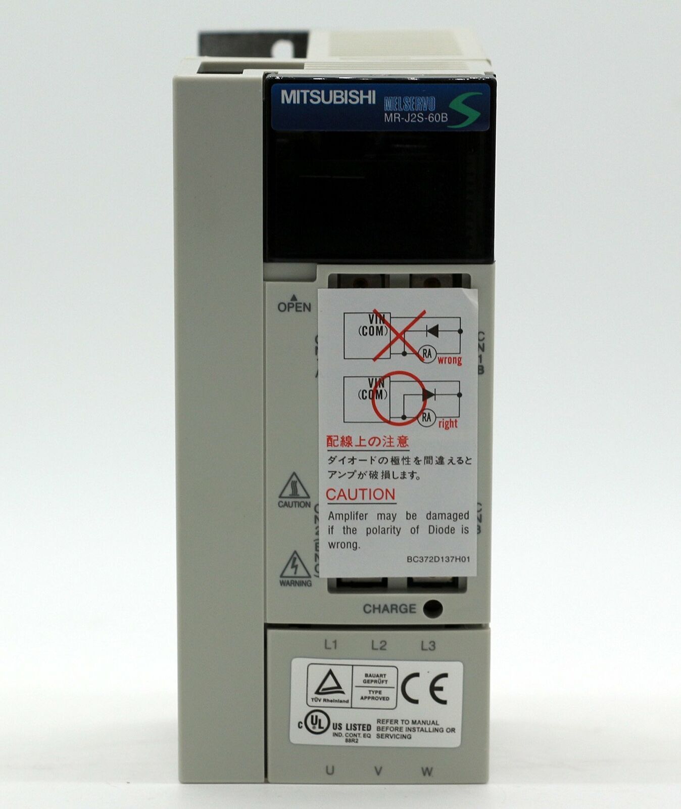 Used Mitsubishi MR-J2S-60B SERVO DRIVER – Testing Good Condition - MITSUBISHI