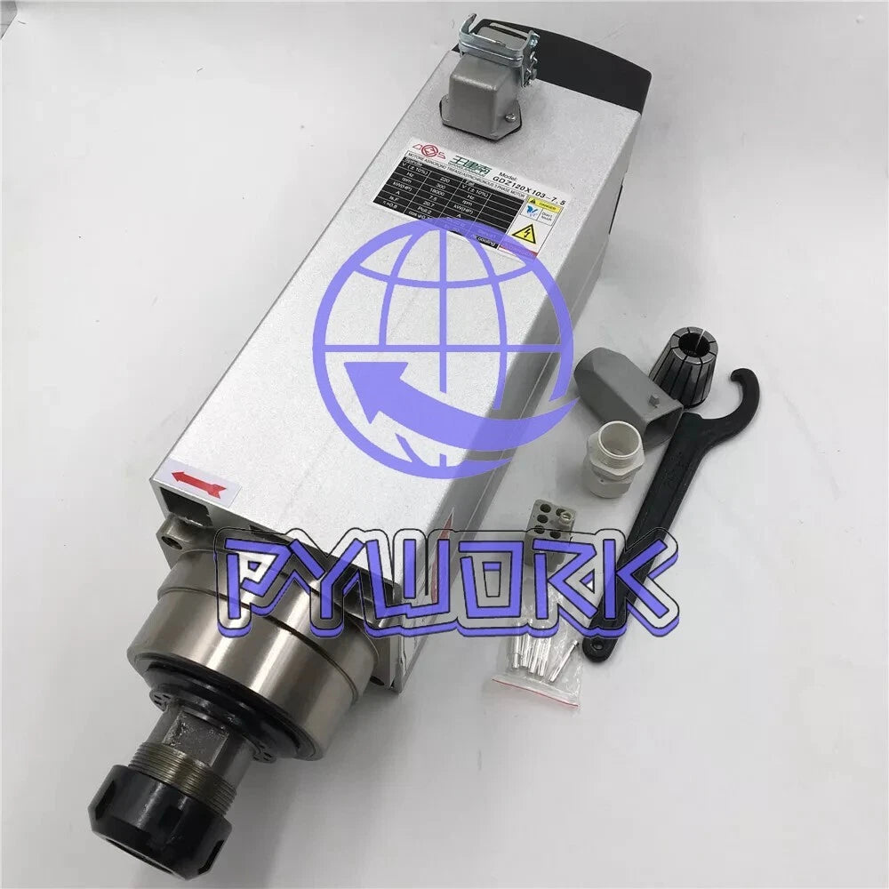 7.5KW ER32 Spindle Motor 380V Air-cooling 18000rpm High Speed Motor CNC Woodwork