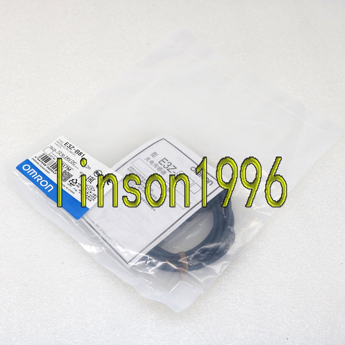 Omron E3Z-B81 Photoelectric Switch Proximity Senser Cable 2M - OMRON