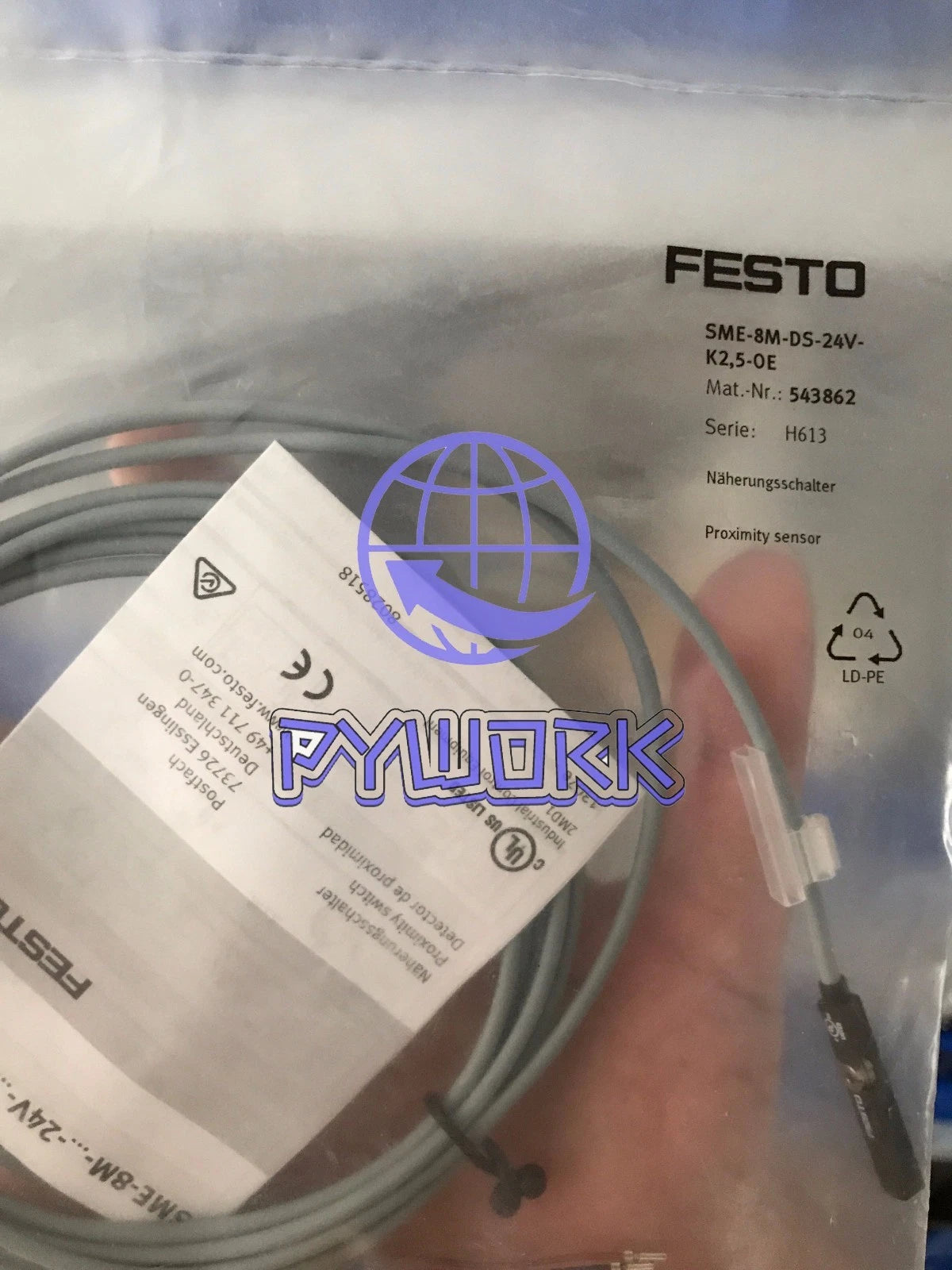 1PCS Festo Proximity Sensor SME-8M-DS-24V-K-2,5-OE free shipping