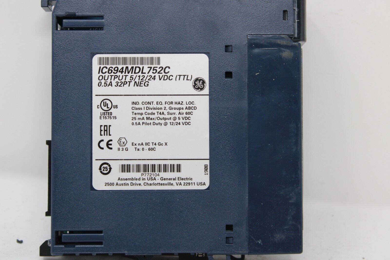 used GE Fanuc IC694MDL752C Output Module - GE FANUC