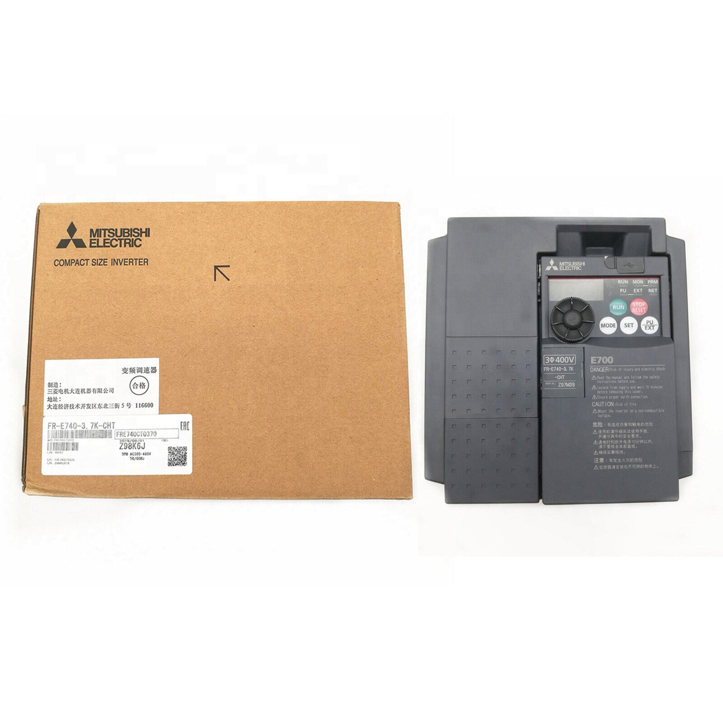 new MITSUBISHI FR-E740-3.7K-CHT Inverter 3 phase 400V 3700W 3.7KW - MITSUBISHI