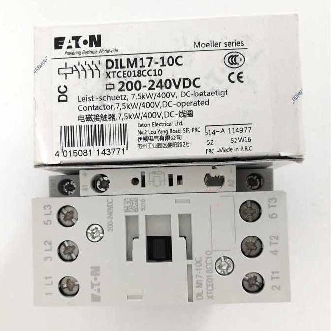 1PC MOeller Eaton DILM17-10C 200-240V DC Contactor - MOELLER EATON