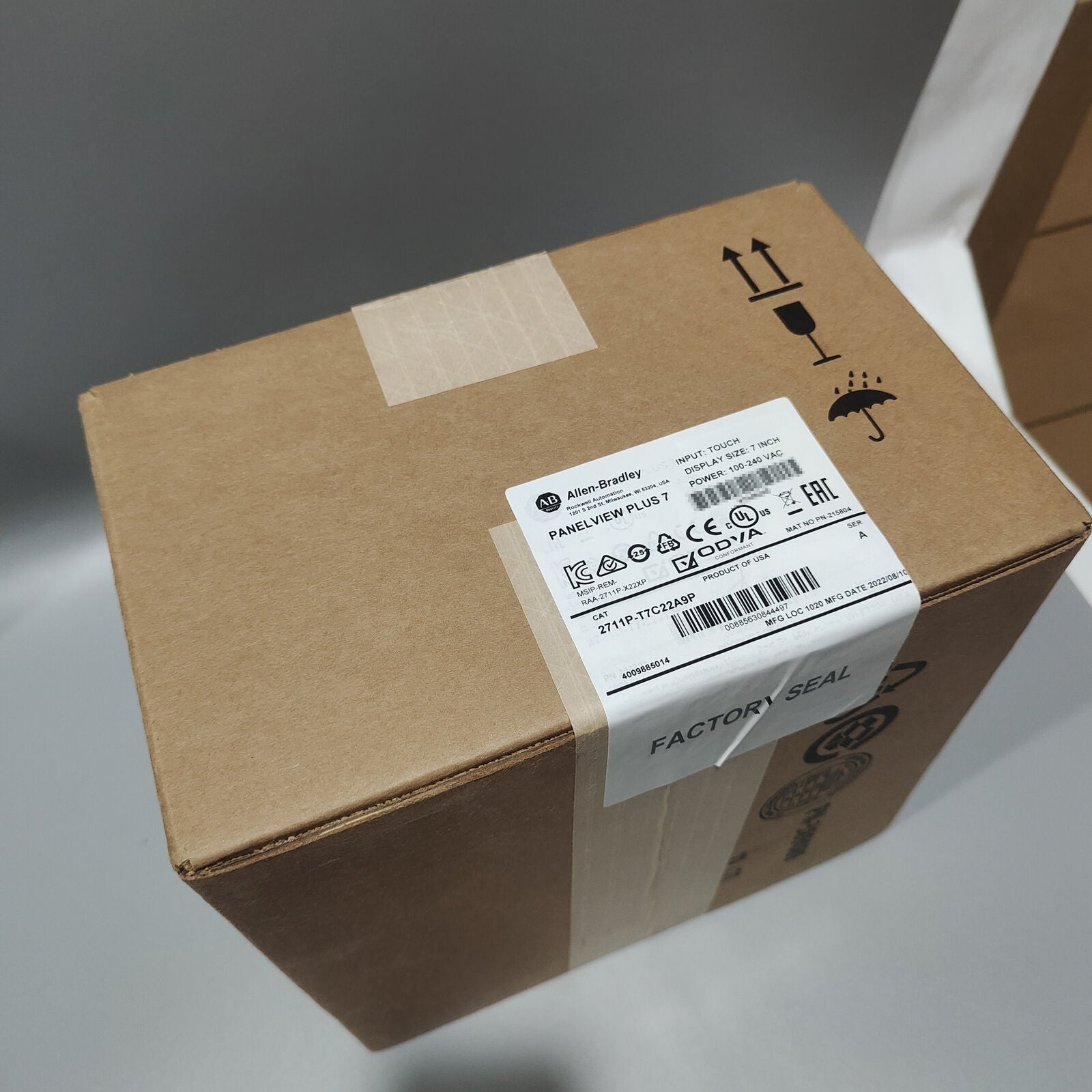 Allen Bradley PanelView Plus 7 Graphic Terminal - 2711P-T7C22A9P - ALLEN BRADLEY