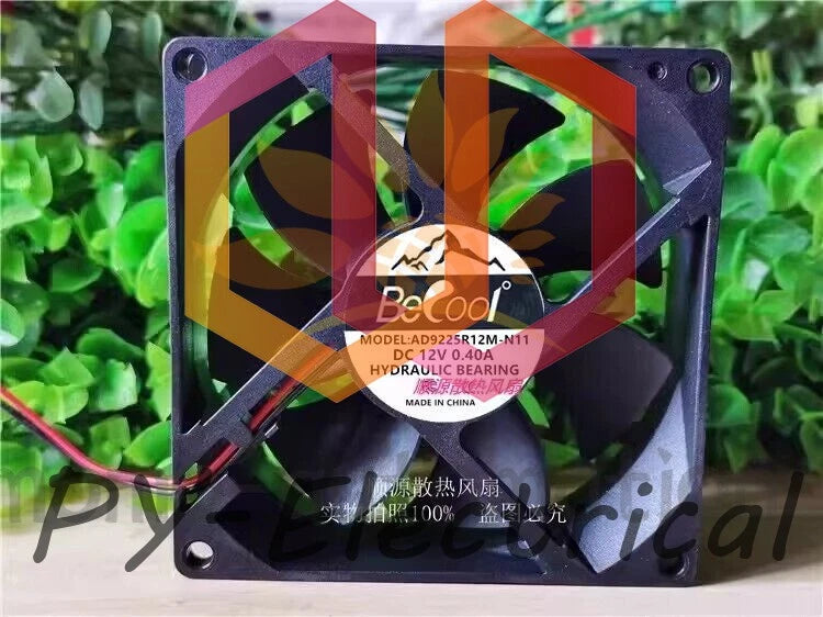 BECOOL AD9225R12M-N11 DC12V 0.4A 9.2CM Axial Heat Dissipation