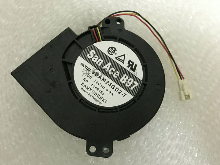 1pcs Sanyo 9BAM24GD2-7 DC24V 0.9A 9733 turbo blower cooling fan