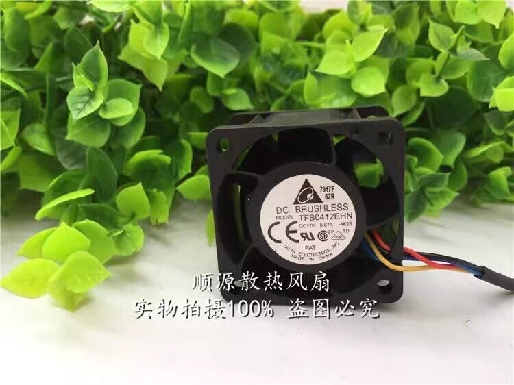 new Delta TFB0412EHN DC12V 0.87A 40*40*28MM 4-Wire Silent Cooling Fan