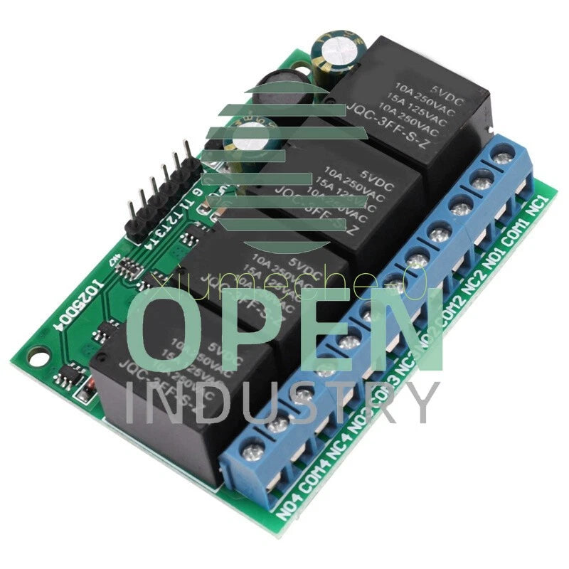 DC 6V-24V 4CH Flip-Flop Latch Relay Module Bistable Self-locking Electronic