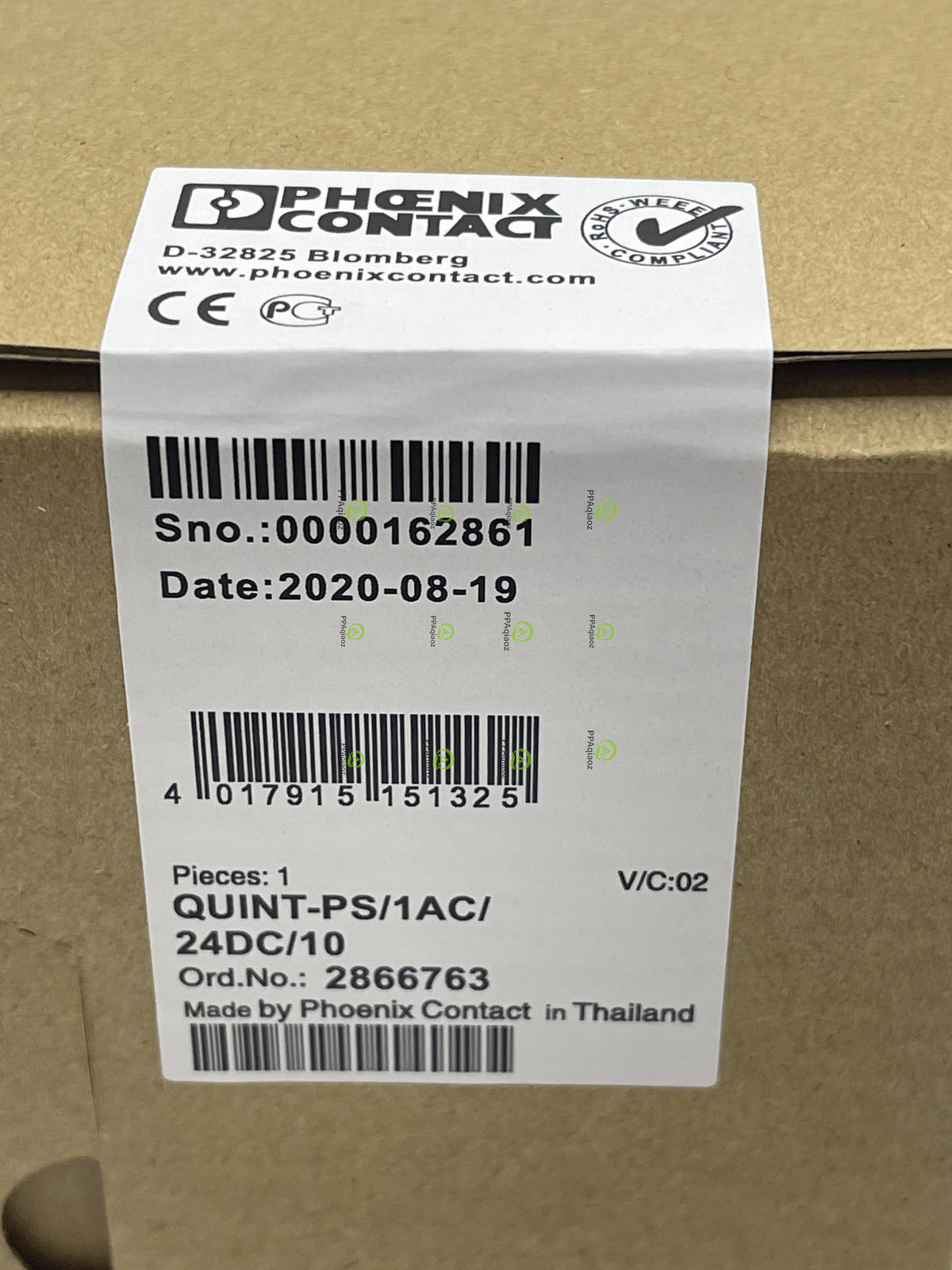 Phoenix Contact Quint PS/1AC/24DC/10A Power Supply Unit - PHOENIX CONTACT