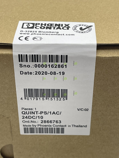 Phoenix Contact Quint PS/1AC/24DC/10A Power Supply Unit - PHOENIX CONTACT