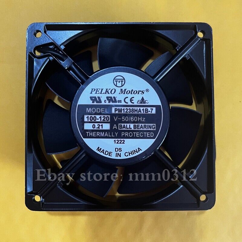 used PELCO MOTORS PM1238HA1B-7 12038 100~120V 0.21A AC cooling fan - PELCO MOTORS