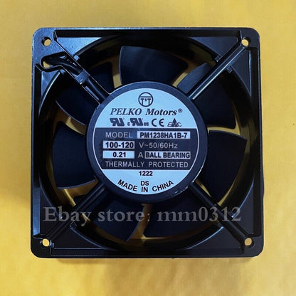 used PELCO MOTORS PM1238HA1B-7 12038 100~120V 0.21A AC cooling fan - PELCO MOTORS