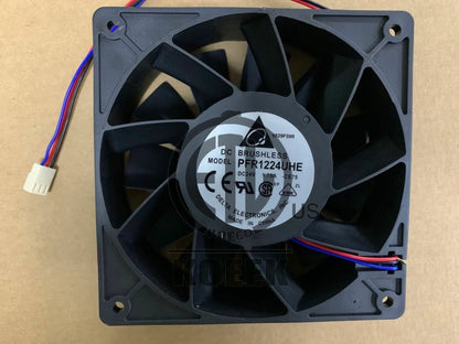 120mm Delta PFR1224UHE-CE75 12038 24V 1.75A 3-wire 12cm High-volume cooling fan