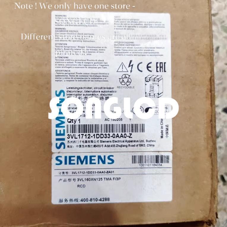1pcs New VL160X Circuit Breaker 3VL1712-1DD33-0AA0-Z - VENDOR NAME