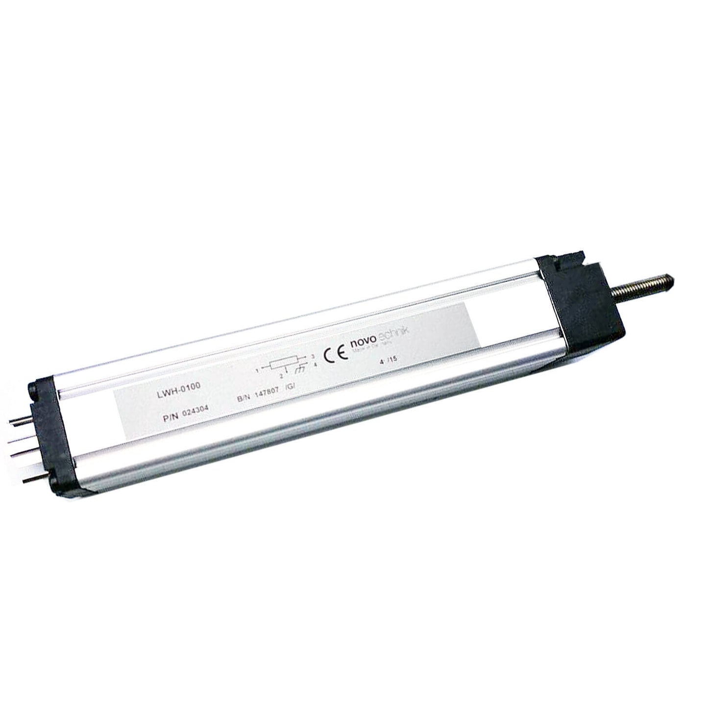 Novotechnik Position Transducer LWH100 - Position Sensor with 3kΩ Resistance, 100mm Mounting - NOVOTECHNIK