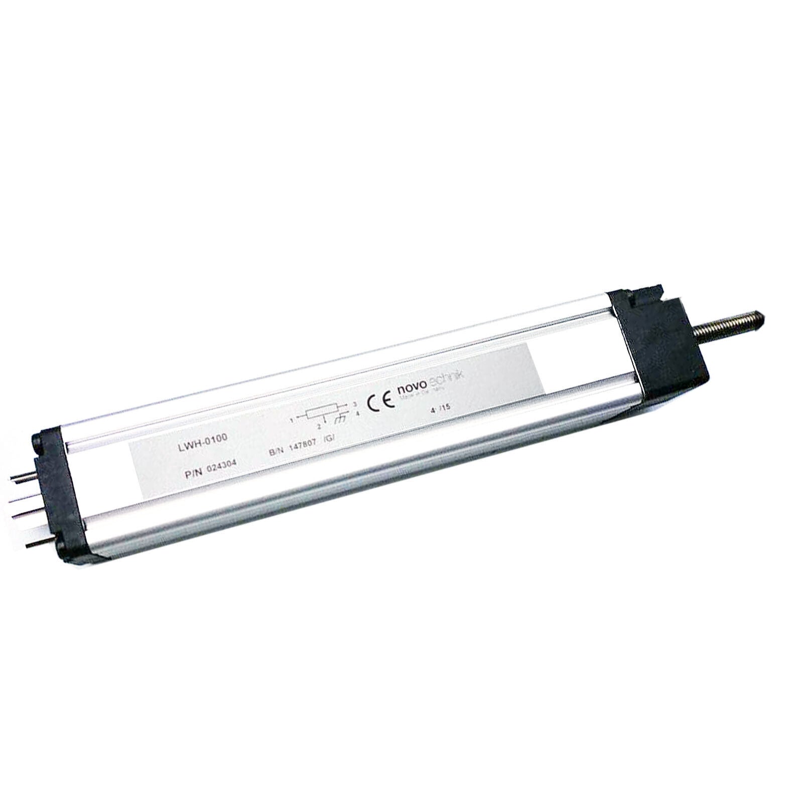 Novotechnik Position Transducer LWH100 - Position Sensor with 3kΩ Resistance, 100mm Mounting - NOVOTECHNIK