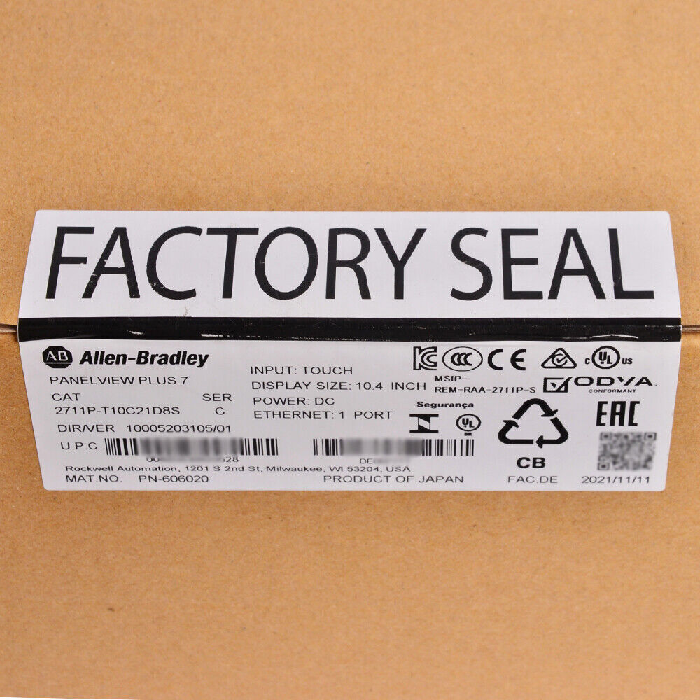 Allen Bradley 2711P-T10C21D8S Ser PanelView Plus 7 10" 2711PT10C21D8S - KOEED