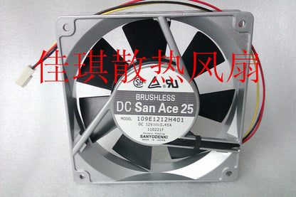 1pcs Sanyo 109E1212H401 12025 12V 0.45A ball aluminum frame cooling fan