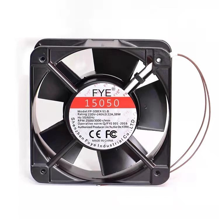 FYE FP-108EX-SI-B 15050 220V-240VAC 0.22A 38W 15CM Ball Copper Wire Cooling Fan