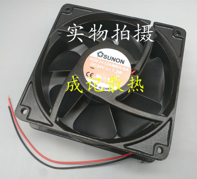 1pcs SUNON KDE2412AMBX-6A 12CM 24V 7.2W for Danfoss inverter fan